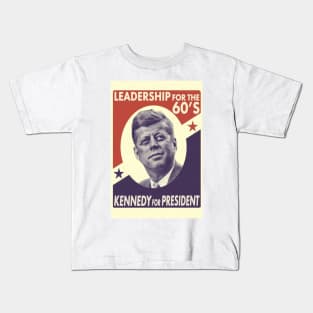 JFK for President 1960 Vintage John F. Kennedy Kids T-Shirt